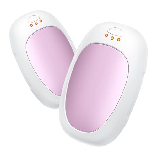 Jonwall Wiederaufladbare Handwärmer 2er-Pack, Elektrisch Wiederverwendbar Tragbar USB...