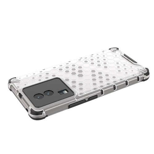 Image of Lustree TPU Honey Comb Armor Shock Proof Back Cover for for iQOO Neo 7 5G / Neo 7 (Transparent)
