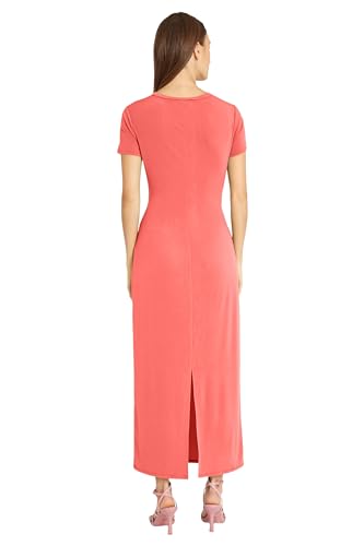 Image of Donna Morgan Women's Twist Detail Maxi Dress for Women | Cocktail & Wedding Guest | Casual Dresses for Women