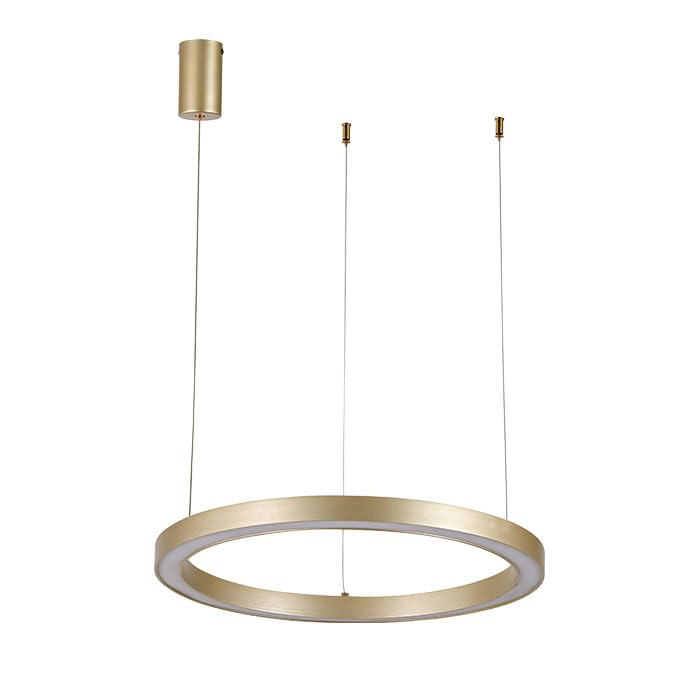 GRANDE-20 - Lampada a sospensione a LED, 20 W, 1200 lm, 4000 K, bianco neutro, oro rosa, grande