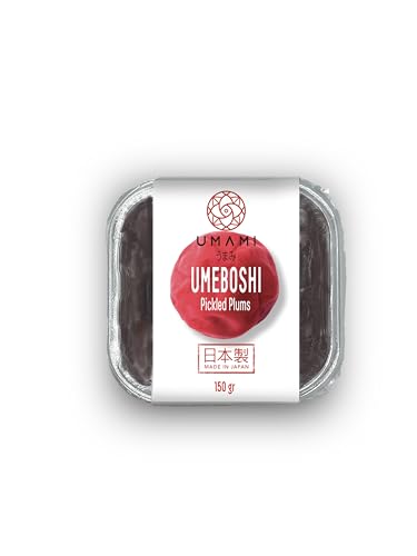 Umami Umeboshi 150gr, Ciruelas japonesas fermentadas con sal y Shiso, Hecho en Japón, Calidad artesanal