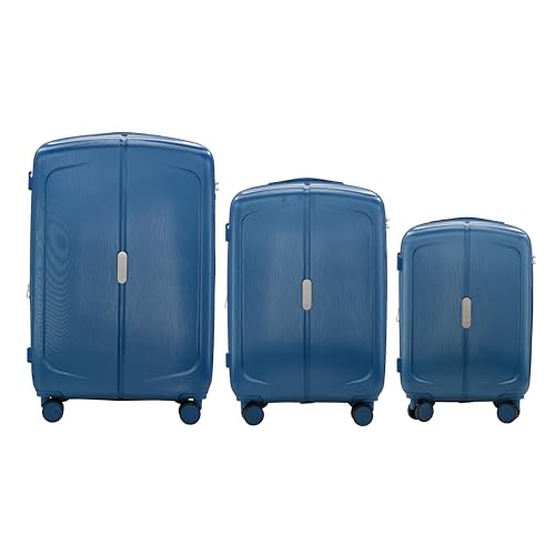 Image of IZOD Mateo 3 Piece Expandable Hardside Luggage Set, Bliss Blue