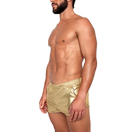 Gary Majdell Sport Men's Liquid Metallic Active Quick Dry Shorts with Pockets for Gym or Club Wear3