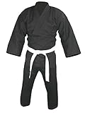 Budodrake Karateanzug Standard Quality 8 oz schwarz (160)