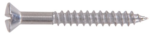 Hillman 1407 Tornillo de madera cromado cabeza ovalada ranurado 6 x 3/4 pulg. paquete de 60 miniatura 1