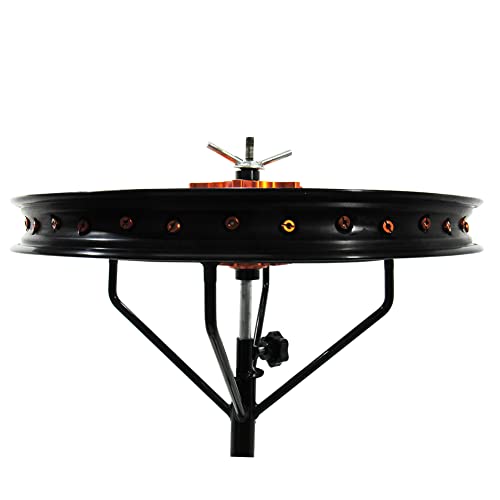 Image of Pit Posse PP2753 Motorcycle Tire Changing Stand - Portable - Lightweight - Wide & Sturdy - Adjust Height for Ease of Use - Off-Road MX Dirt Bike Motorcycle-Video Tutorial