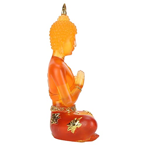 Estátua de Buda de resina, estátua de Buda transparente para estante de estante para prateleira de m