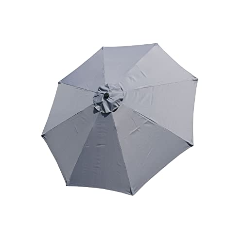 Garden Lucky 9Ft Patio Umbrella Replacement Canopy Market Umbrella Top Outdoor Umbrella Canopy For 8 Ribs Umbrella Dark Grey #TOP1