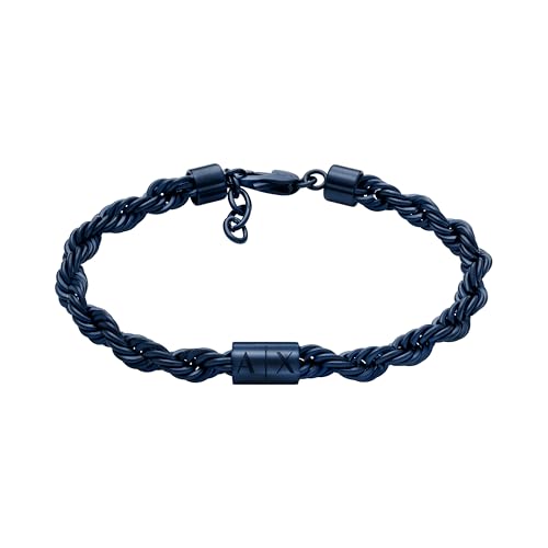 Image of A|X Armani Exchange Stainless Steel Chain Bracelet for Men
