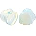 Stuppendux 2Pairs 2Style Heart Shaped Stone Double Flared Ear Tunnels Plugs Stretcher Expander Kit Gauge 9/16