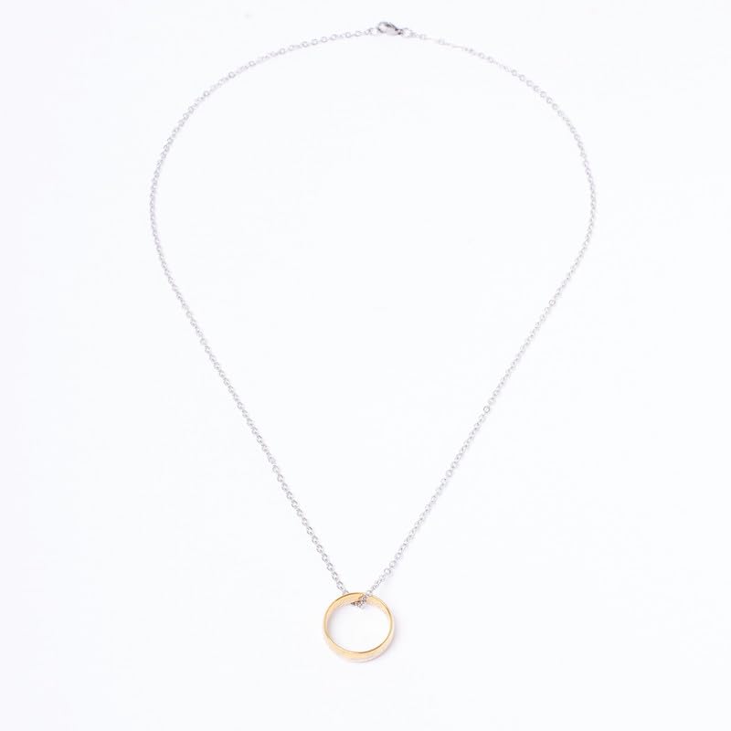 Image of SALTY ALPHA Anti Tarnish Stainless Steel Promise Ring Locket Neck Chain for Men | Stylish Pendant Necklace | Jewellery Accessories for Boys | Minimal Jewelry | Gifts for Boyfriend & Husband | Gift for Diwali, Christmas, Marriage, Birthday