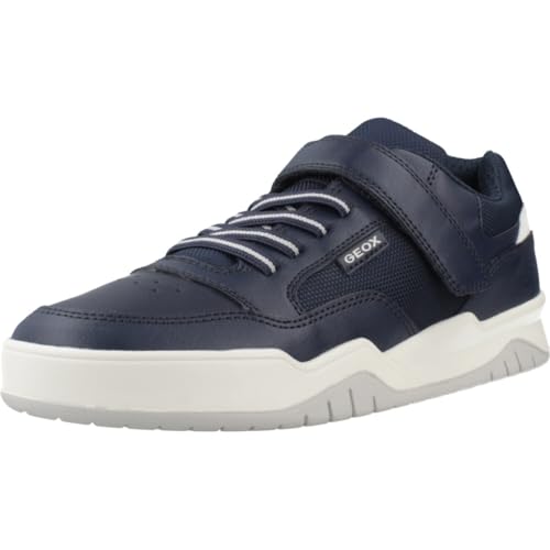 Geox J Perth Boy E, Zapatillas, Azul Marino y Blanco, 39 EU