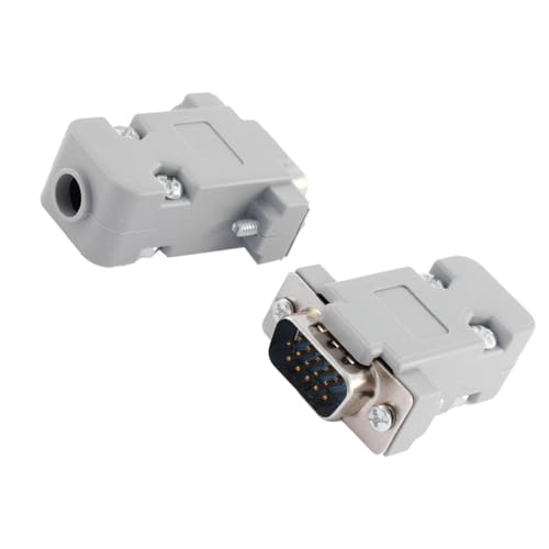 uxcell conector VGA macho DB15 2 piezas miniatura 4