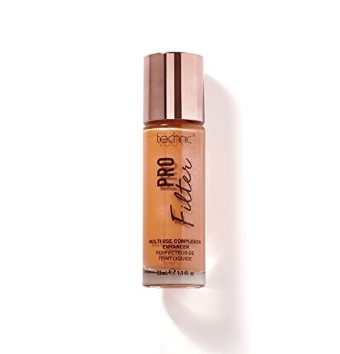 Technic Pro Filter Multi Use Complexion Enhancer - Primer, Illuminator and Highlighter Face Serum for a Flawless Finish - Deep