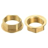 QUARKZMAN 2 Set 1,2 Zoll O-Ring Wasserhahn Sicherungsmutter, weibliche Sicherungsmutter für Rohrleitungen, Mutter Rohrverschraubung, Unterlegscheibenbefestigungen