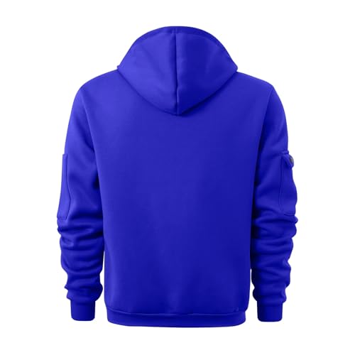 Fall Winter Quarter Zip Hoodie Men Pullover Tactical Sweatshirt Vintage Long Sleeve Casual Hoodies with Pockets