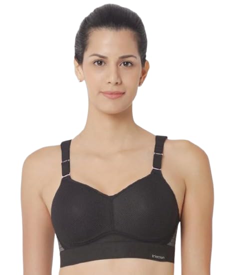 triumph Women’s Triaction Hybrid Lite ISP Wireless Padded Sports Bra | High Bounce Control | Breathable Stretch Fabric | Black | 34E-picture-22