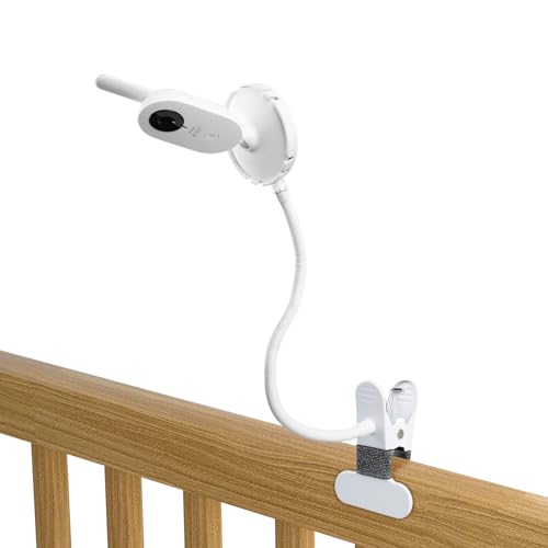 BECEMURU Monitor Halterung für Philips Avent Babyphone SCD843/26 SCD833/26 SCD891/26 SCD881/26 Flexible Clip Mount für Philips Avent Video Baby Monitor Babyphone Kamera Holder Halterung Stand