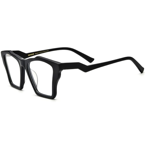 Image of HEPIDEM Gradient Multicolor Acetate Glasses Frame Women Big Oversize Eyeglasses 2023 New Spectacles Eyewear