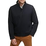 Dockers Men's Ron Wool Blend Bomber, Navy, X-Large