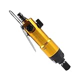 TEHAUX Air Screwdriver,Pneumatic Air Screwdriver 1/4' Straight Hand Industrial Reversible Screw Driver for Light Industry