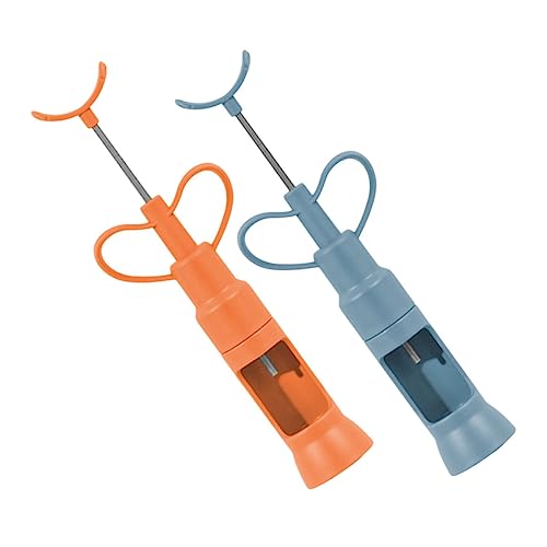 GRIRIW 2Pcs Multi Functional Fruit Core Remover Manual Jujube Corer Kitchen Gadget for Effortless Core Extraction for Dates and Cherry Use Comfortable Grip Design