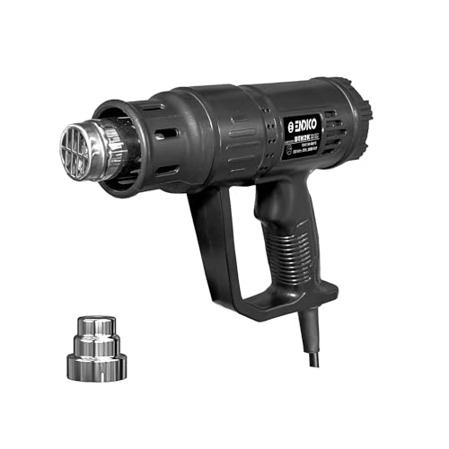 Image of ENDICO DTH2K Heat Gun 2000W with Temperature Control (50-600C), Dual Speed Switch & Long Life Heating Element | Hot Air Gun for Car Wrapping, Paint Removal & Shrink Wrapping | 6 Months Warranty