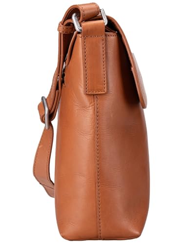 Bolso de hombro JOST en cuero marrón cognac para el día a día moderno 5