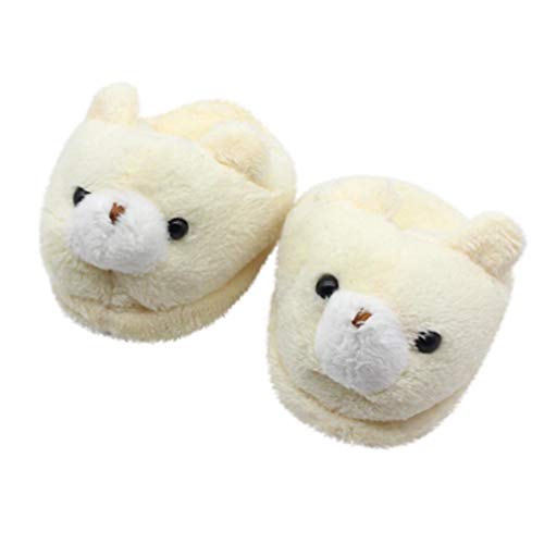 Doll Chaussures, YUYOUG Cute Animal Plush Slippers Doll Shoes Chaussures pour Poupée for 18 inch Our Generation American Girl Doll (Beige)