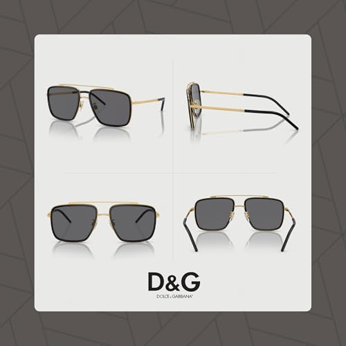 Dolce & Gabbana DG2220 Square Sunglasses for Men + BUNDLE With Designer iWear Eyewear Kit3