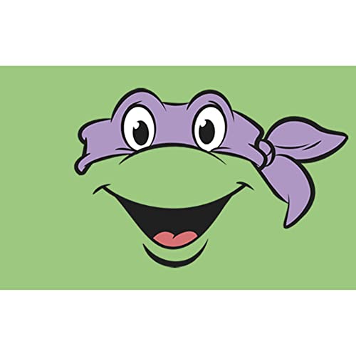 Nickelodeon Little Teenage Mutant Ninja Turtles Don Big Face Girls Short Sleeve Tee Shirt2