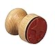 Rayher Stempel Holz „Sternchen“, rund, 3 cm ø, Motivstempel Holz, Holzstempel, Weihnachtsstempel, Butterer Stempel, Rundstempel, 29230000