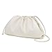 CATMICOO Cloud Crossbody Bags for Women Clutch Purse with Dumpling Shape and Ruched Detail (Beige-Large)