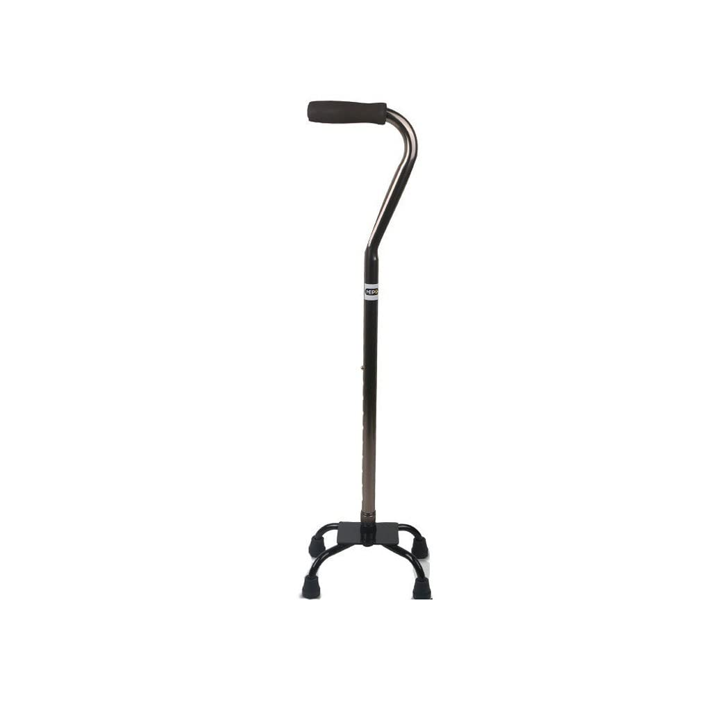 GCX- Muletas de Aluminio de Cuatro Patas for Ancianos Bastón de Cuatro Esquinas Bastón Muletas telescópicas for Ancianos Firma