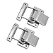 FTVOGUE 2pcs Cabinet Box Hasp, Stainless Steel Spring Loaded Catch for Secure Doors, Ideal for Cabinets, Toolboxes and Storage Cases