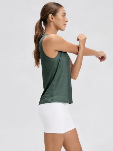 Image of ODODOS Women's Performance Tank Ultra Soft odSTRATUM Tech Sleeveless Tee Shirts High Crew Neck Pullover Top