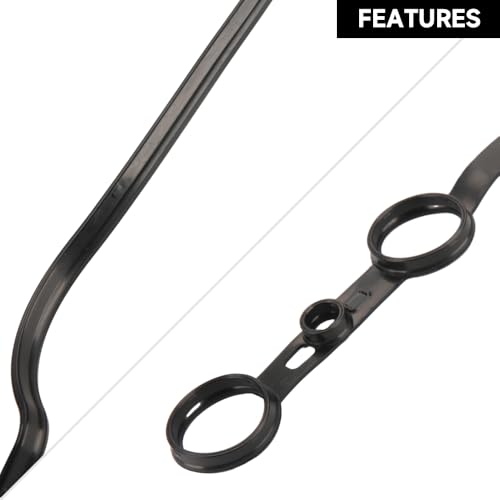 Image of Engine Valve Cover Gasket - Compatible for Toyota Corolla 2009-2010, Camry 2002-2009, RAV4 2001-2008, Highlander 2001-2007 for Scion xB 2008-2015 - Replace Part 11213-0H040
