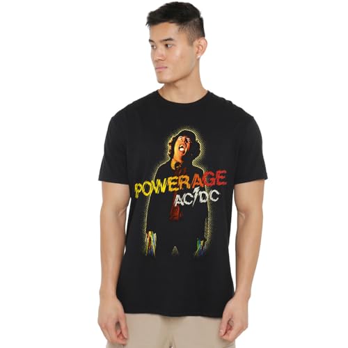 ACDC Powerage T Shirt Camiseta, Negro, M Unisex Adulto