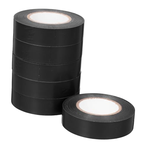 Ciieeo 6Rollen Starkes Isolierband Schwarz