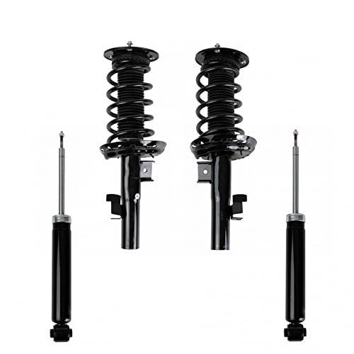 Image of TRQ Front and Rear Complete Strut Assembly & Shock Absorber Kit Complete Strut & Coil Spring Assembly Compatible with 2011-2019 Volvo S60 2015-2019 V60