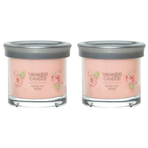Yankee Candle Small Tumbler Scented Single Wick Jar Candle, Fresh Cut Roses cover
