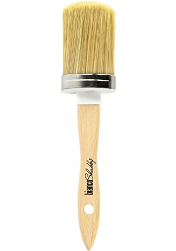 BiancoShabby® Brocha Ovalado Top Profesional para Chalk Paint, Cera y esmaltes Tradicionales