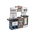 Step2 Modern Metro Kids Kitchen Playset, Indoor/Outdoor Kitchenette, Interactive Play with Lights and Sounds, Made of Durable Plastic, Includes 33 Piece Toy Accessories, For Toddlers 2+ Years Old