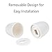 TopHomer 20Packs Universal Toilet Bolt Caps, Round Plastic Push-On Toilet Bowl Bolt Caps Covers, with Extra Washers for Easy installation, 1.43 * 1.46in, White Color