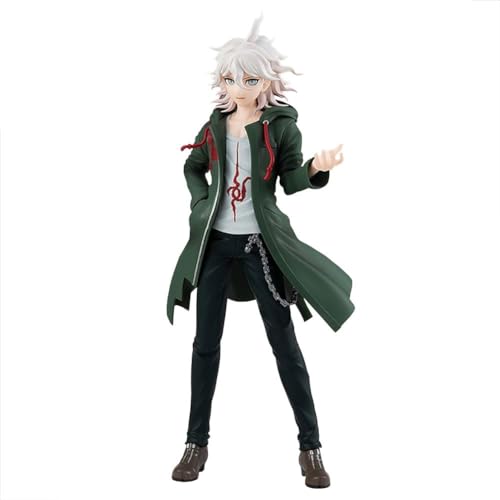 Puruuige Figura de Nagito Komaeda Modelo Nagito Figura de acción de PVC de 20 cm de pie Estatua de escritorio Decoratio Regalo