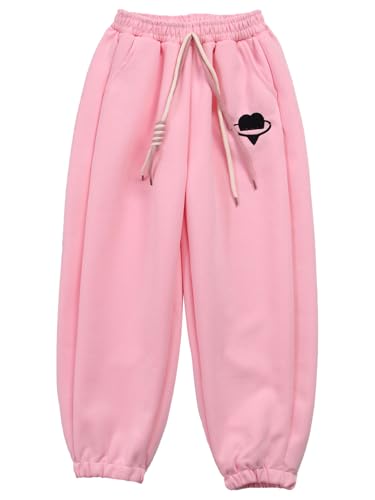 Kids Boys Girls Sweatpants Elastic Waist Athetic Jogger Pants with Pockets for Running Jogging3