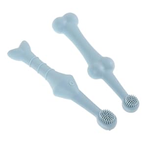BESPORTBLE 2pcs Pet Toothbrush Dog Finger Toothbrush Dog Brushes Dog Teeth Cleaning Brush Dog Toothbrush Cat Care Tiny Toothbrush Grooming Dogs Toothbrush Sky-Blue