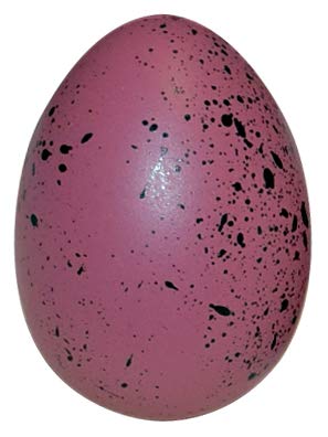 HEITMANN DECO Easter Eggs with Feathers and Polka Dots for Hanging Plastic Easter Decoration Spring Decoration Red Peach White Approx. 4 x 3 cm - Image 2
