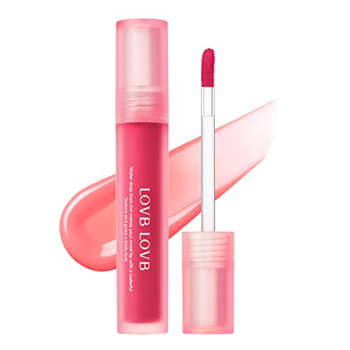 LOVB LOVB Water Drop Stain Tint 0.13 oz. | Moisturizing, Non-Sticky, Weightless, Longwear, shine liquid lips, Comfortable (04 PINK DROP)