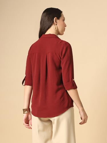 Image of Globus Women Top (8909389012647 Maroon XL)